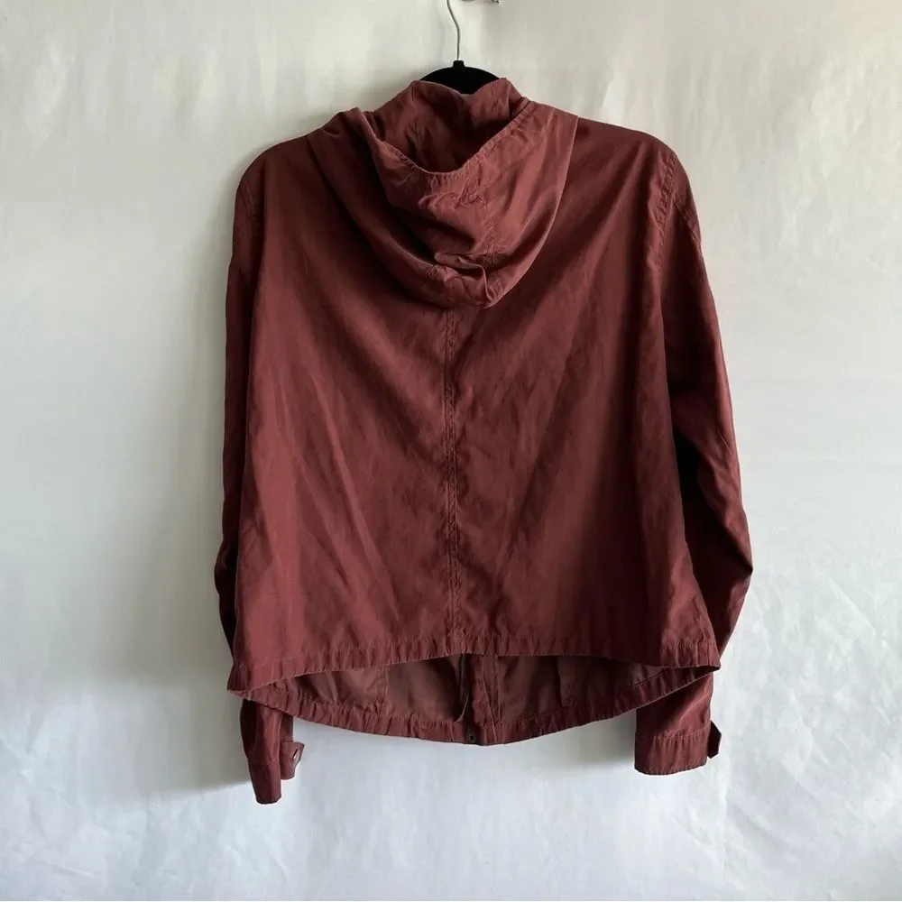 Pacsun LA Hearts Maroon Lightweight Utility Jacket
